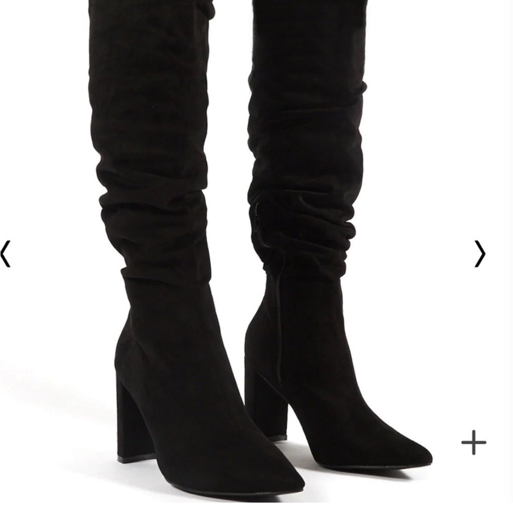 🎓TOP Moda Black Over the Knee Boots - Picture 4 of 9